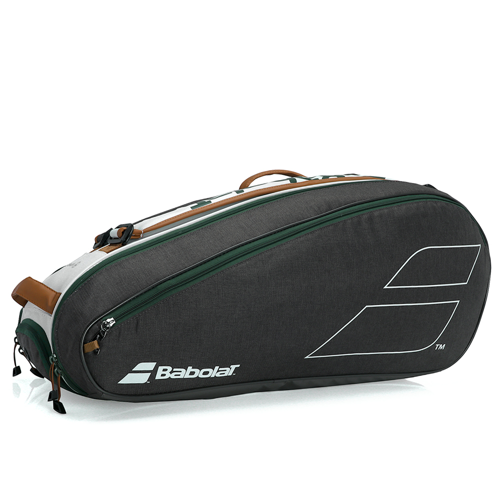 Raqueteira Babolat Pure Wimbledon X6 Branca e Cinza ProSpin .br