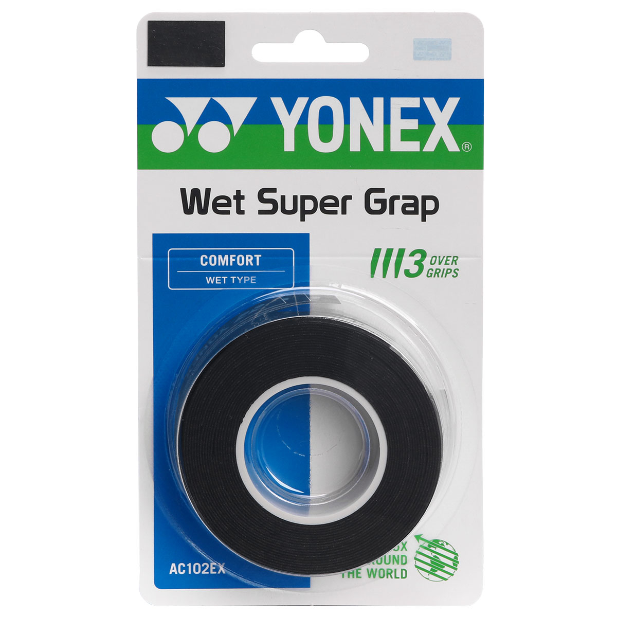 Overgrip Yonex Super Grap Preto com 3 Unidades - PróSpin.com.br