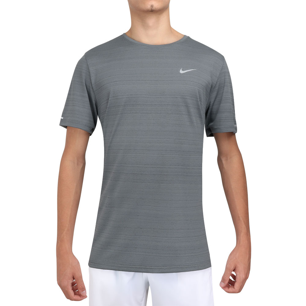 Camiseta Nike Dri-Fit Miler SS Cinza ProSpin.com.br