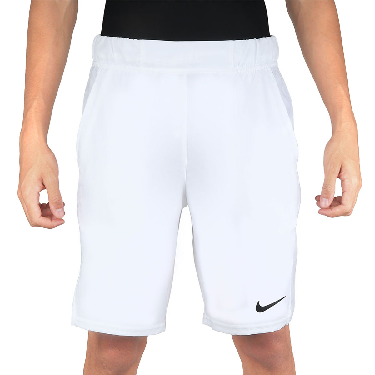 Shorts Nike Court Dry Victory 9IN Branco e Preto