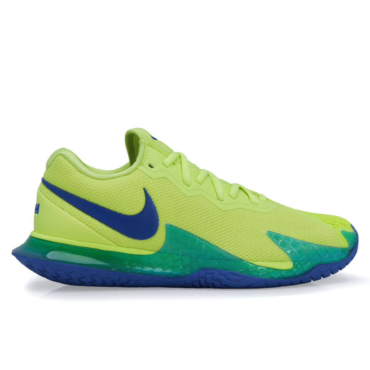 Tênis Nike Zoom Vapor Cage 4 Rafa - Quadra Rápida - Limão e Azul