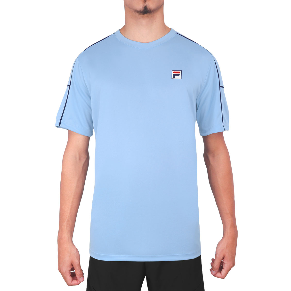 Camiseta Fila Tennis Line Azul Delave e Marinho 