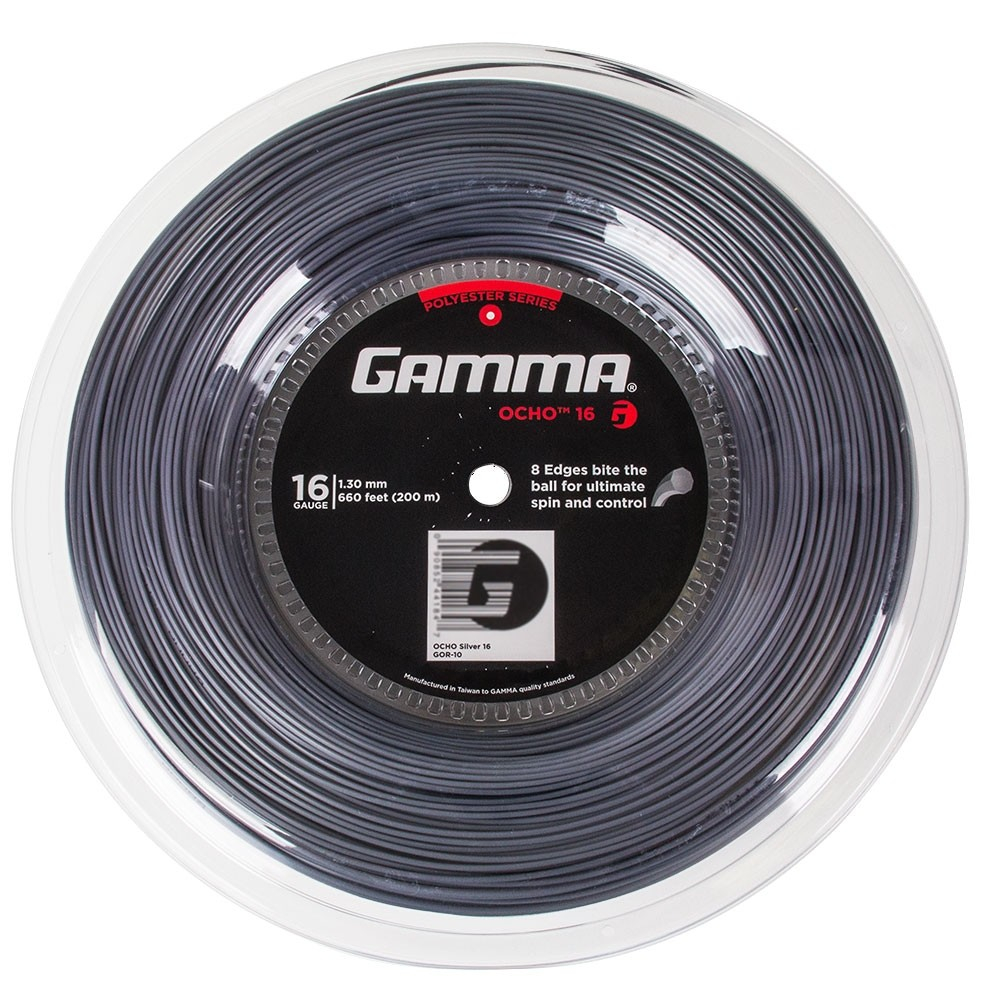 Corda Gamma Ocho 16L 1.30mm Prata Rolo com 200 Metros - ProSpin.com.br
