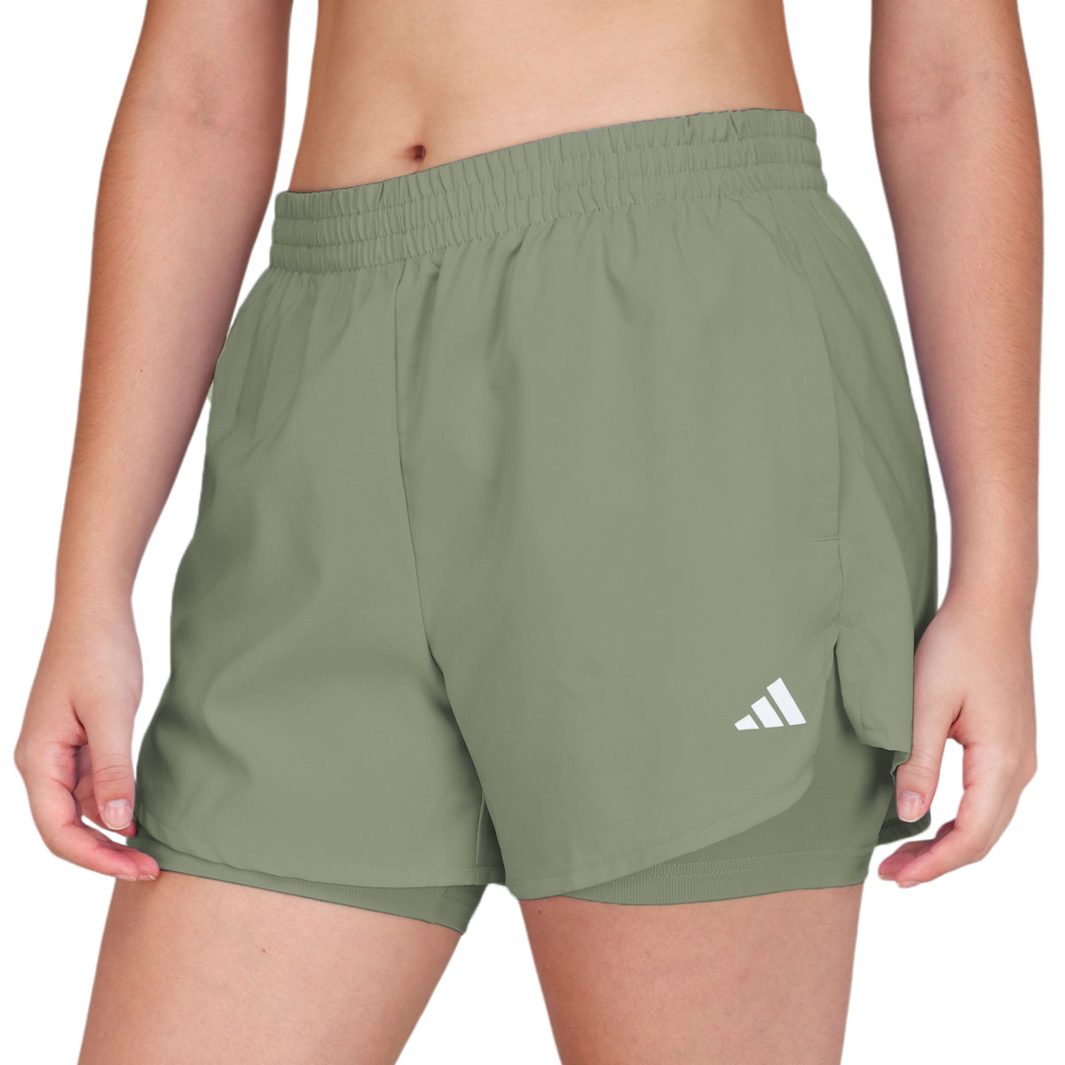 ayw  Shorts Adidas Training Minimal 2In1 Verde Acinzentado - ProSpin.com.br