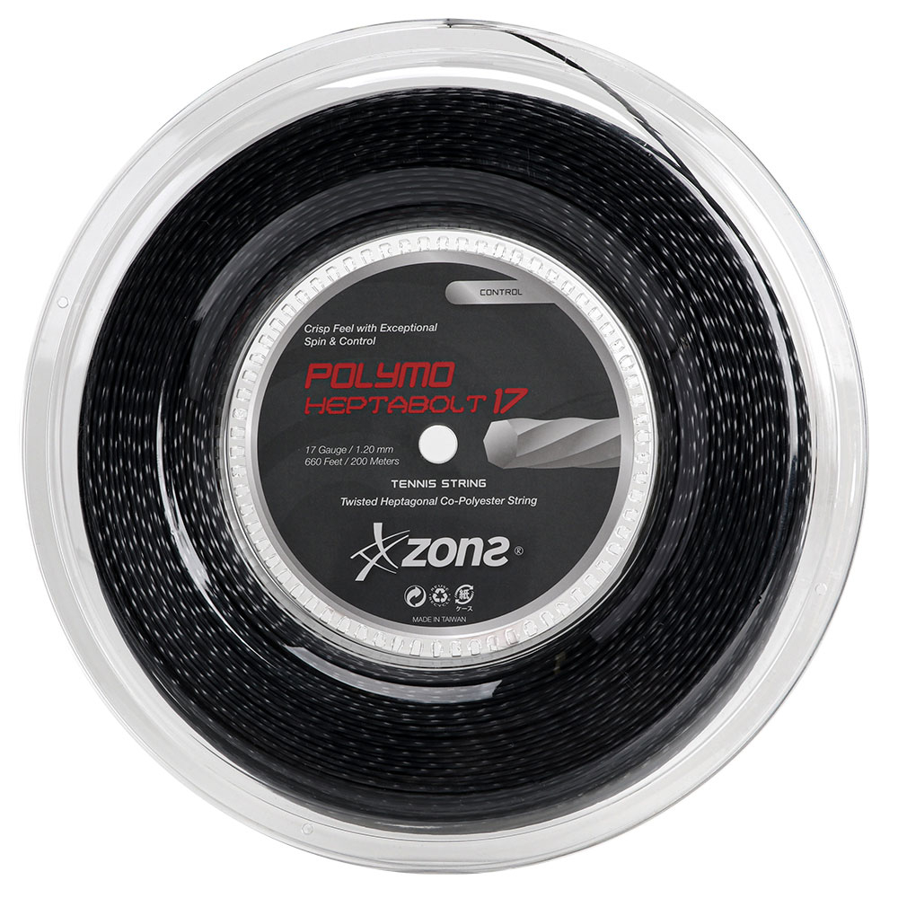 Corda Zons Heptabolt 17L 1.20mm Preta - Rolo com 200 Metros