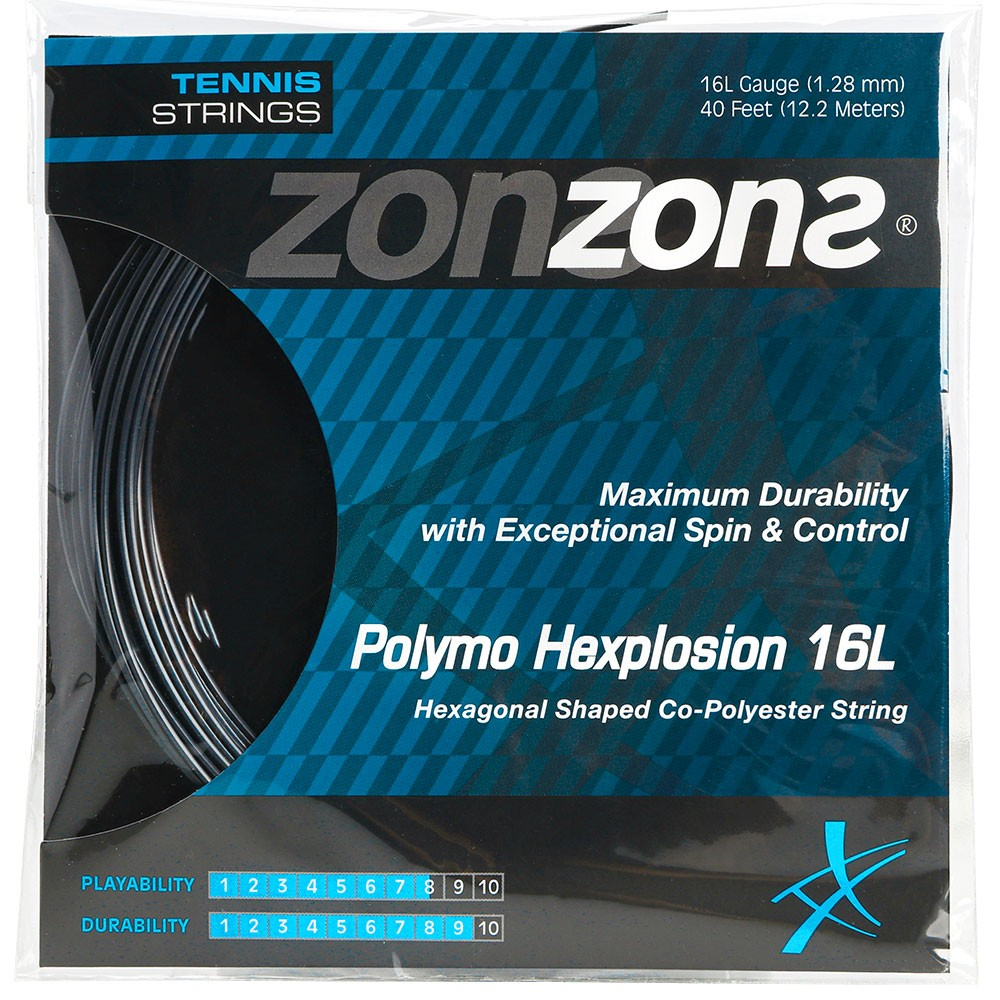 Corda Zons Hexplosion 16L 1.28mm Preta - Set Individual - ProSpin