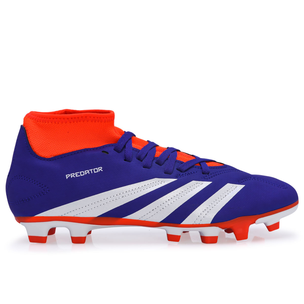 Chuteira Adidas Campo Predator Club Sock Flexible Ground Azul e