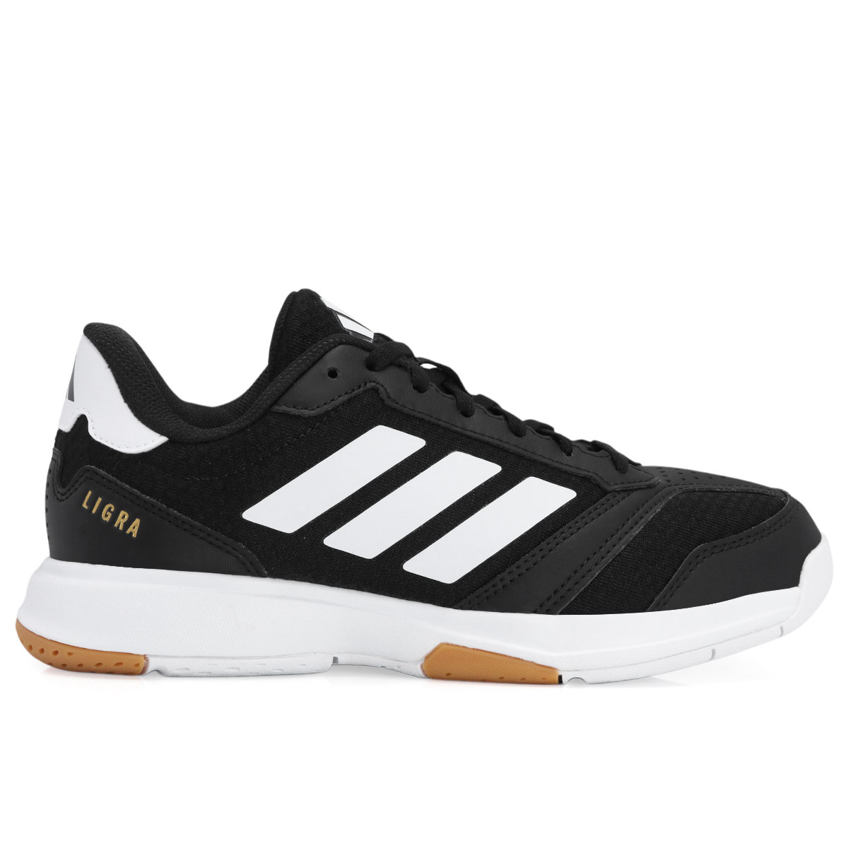 Tênis Adidas Ligra Indoor Preto e Branco