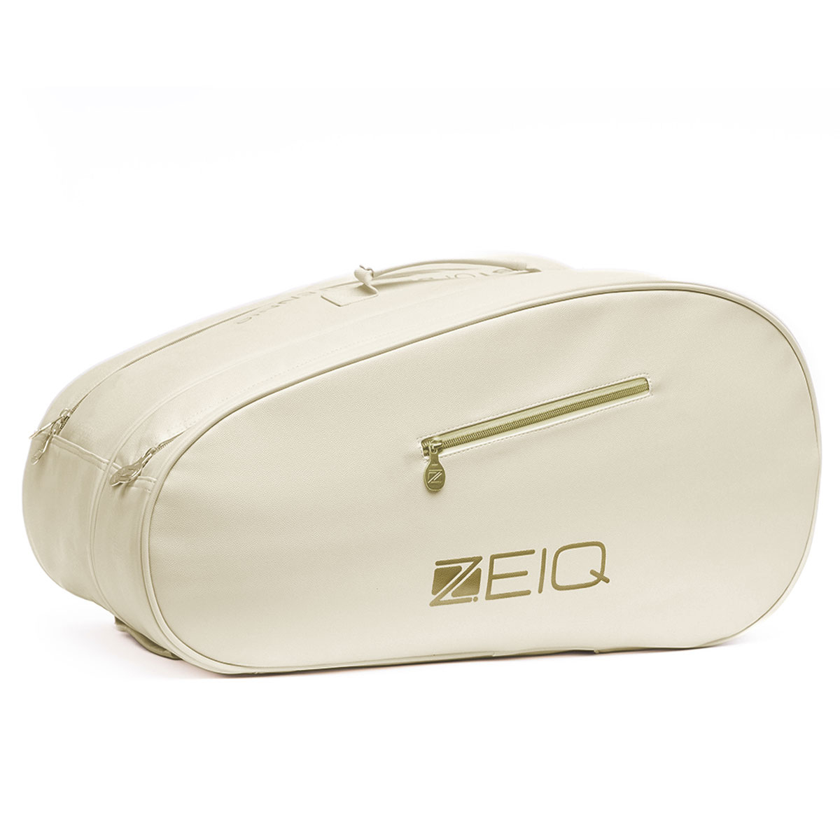 Raqueteira Zeiq Hummel Off White e Dourada - ProSpin.com.br