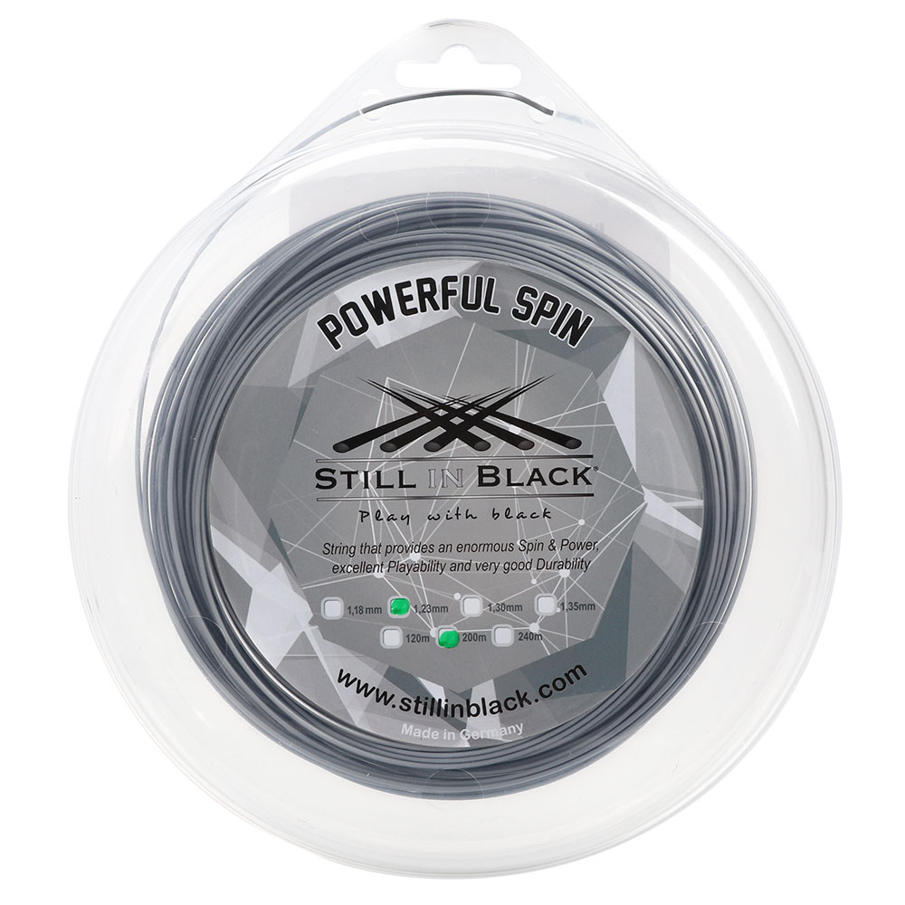 Corda Still in Black Powerful Spin 17L 1.23mm Prata - Rolo com 200