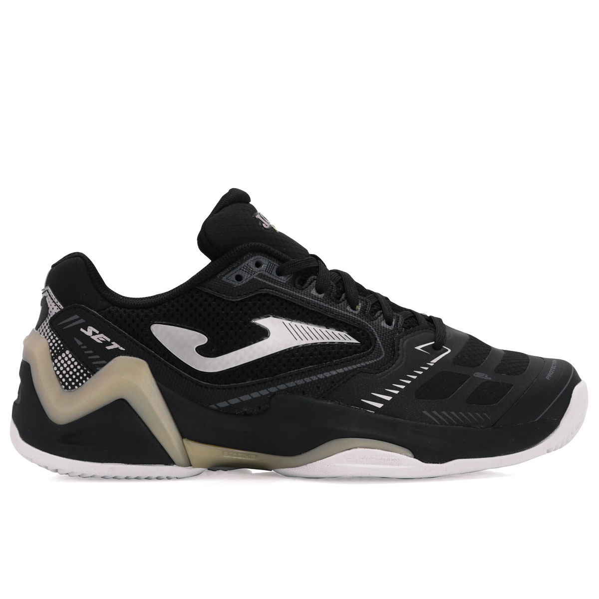 Joma Cinta Pelo Tenis Tênis Joma Set Preto E Dourado