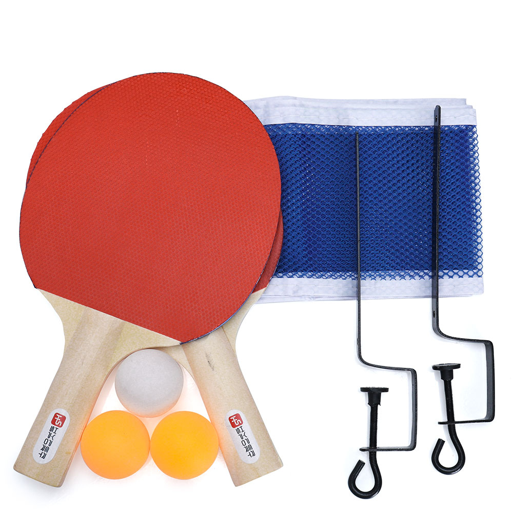 Kit com Raquete e Bolinha Para Tênis de Mesa Ping-pong