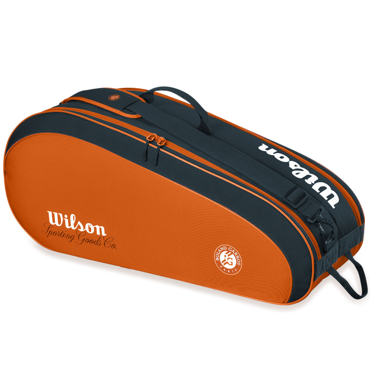 Raqueteira Wilson Roland Garros Team 6pk Laranja e Azul 2026