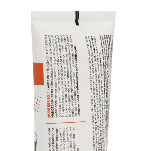 Toff Care Creme Nanotermico N3 Aquecimento Intenso