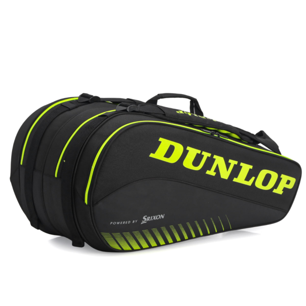 Raqueteira Dunlop SX Performance Thermo X8 Preta e Amarela