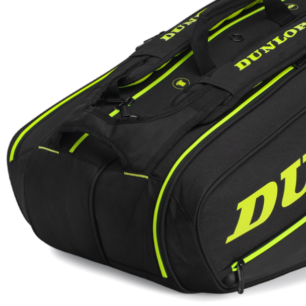 Raqueteira Dunlop SX Performance Thermo X8 Preta e Amarela