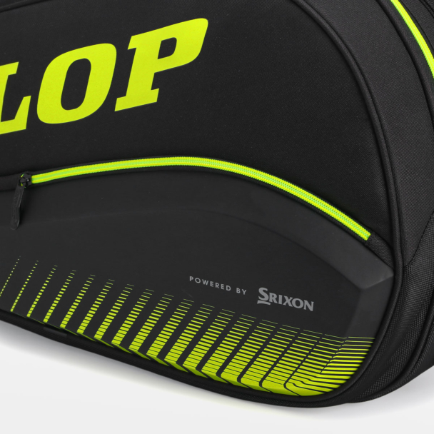 Raqueteira Dunlop SX Performance Thermo X8 Preta e Amarela