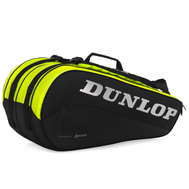 Raqueteira Dunlop SX Performance Thermo X8 Preta e Amarela