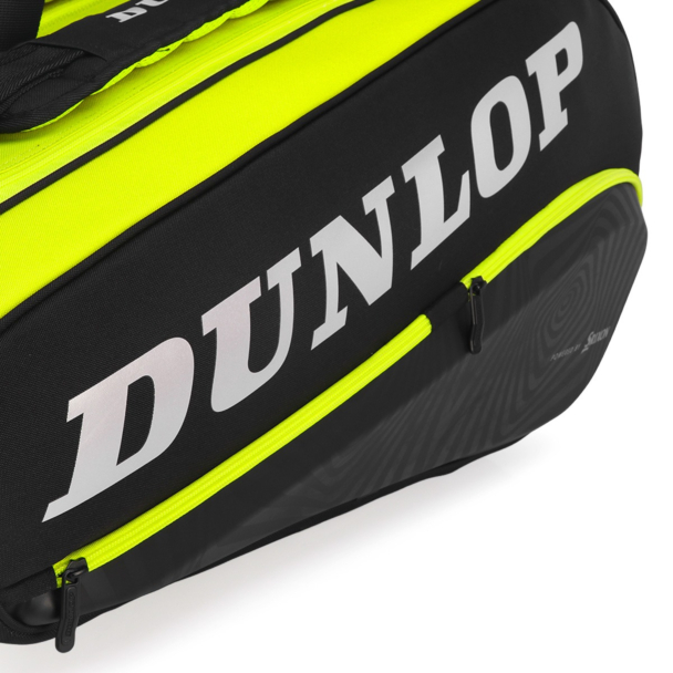 Raqueteira Dunlop SX Performance Thermo X8 Preta e Amarela