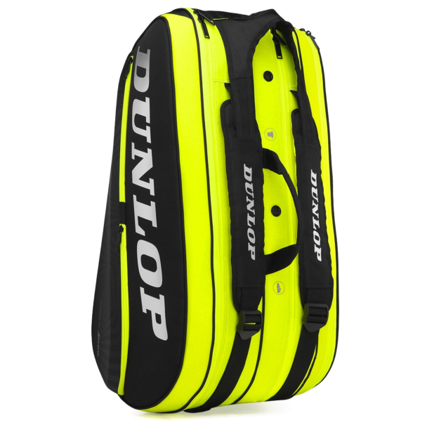 Raqueteira Dunlop SX Performance Thermo X8 Preta e Amarela