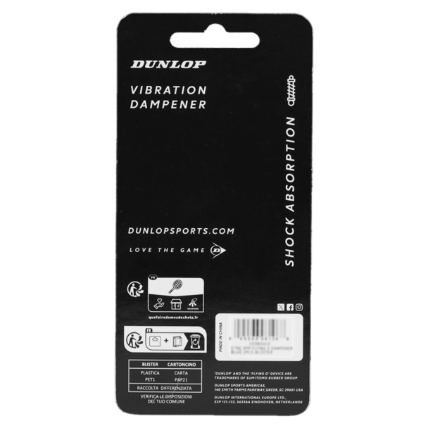 Antivibrador Dunlop Flying com 02 Unidades Azul e Branco