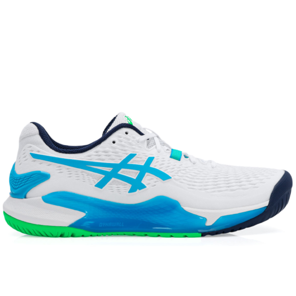 [ASICS] テニスシューズ GEL-RESOLUTION 9 メンズ Tênis Asics Gel Resolution 9 - All Court - Branco Azul e Limão