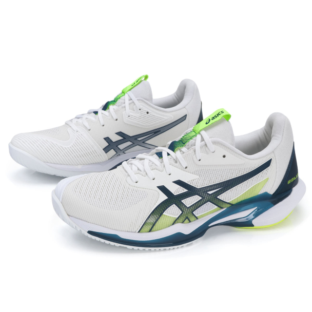 Tênis Asics Solution Speed FF 3 - All Court - Branco Limão e Azul