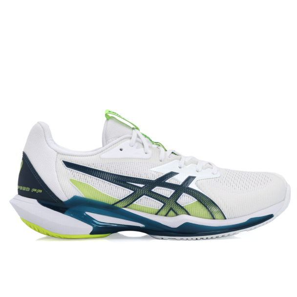 Tênis Asics Solution Speed FF 3 - All Court - Branco Limão e Azul