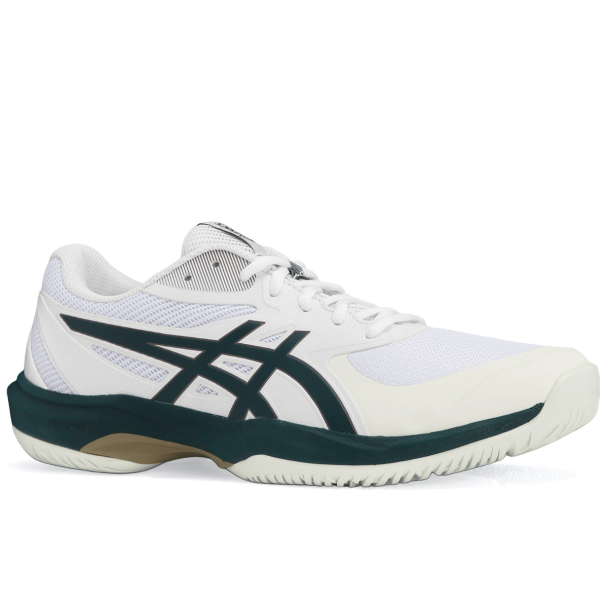 Tênis Asics Game FF - All Court - Branco e Verde - ProSpin.com.br