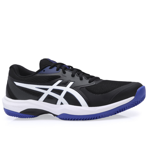 Tênis Asics Game FF - Clay - Saibro - Preto Branco e Azul