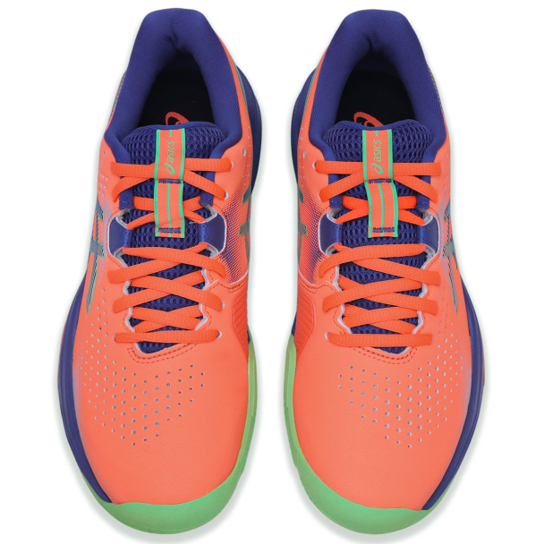 Tênis Asics Gel Challenger 15 Padel Laranja e Azul - ProSpin.com.br
