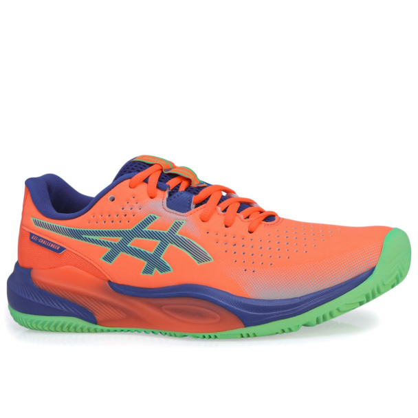 Tênis Asics Gel Challenger 15 Padel Laranja e Azul - ProSpin.com.br
