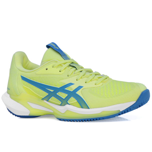 Tênis Asics Gel Solution Speed FF 3 Clay Saibro Limão e Azul