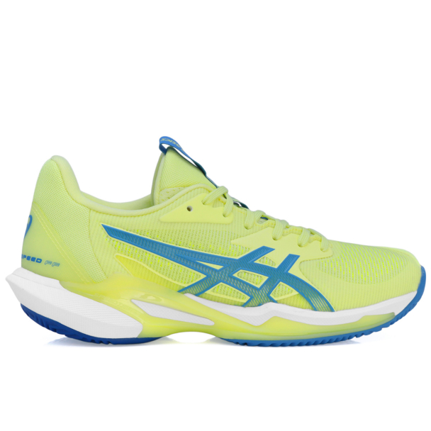 Tênis Asics Gel Solution Speed FF 3 Clay Saibro Limão e Azul