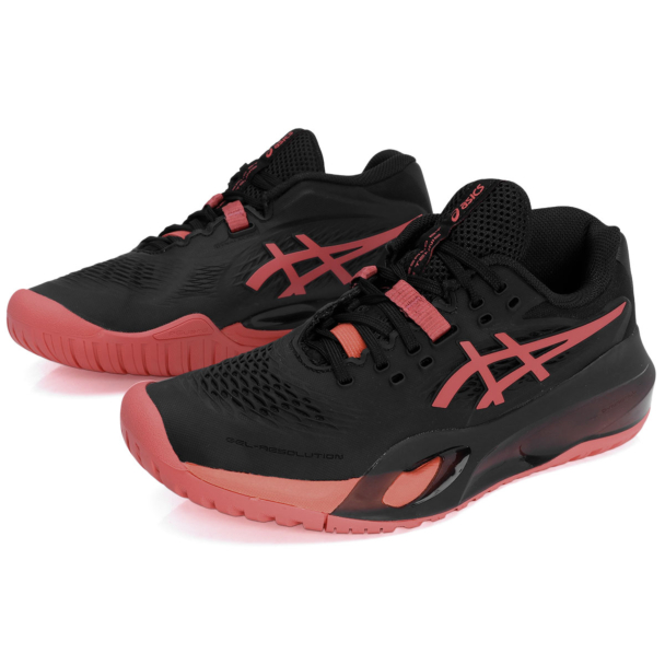 Tênis Asics Gel Resolution X - All Court Preto e Coral