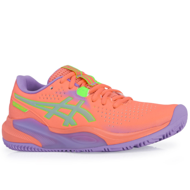 Tênis Asics Gel Challenger 15 Padel Coral e Lilás - ProSpin.com.br