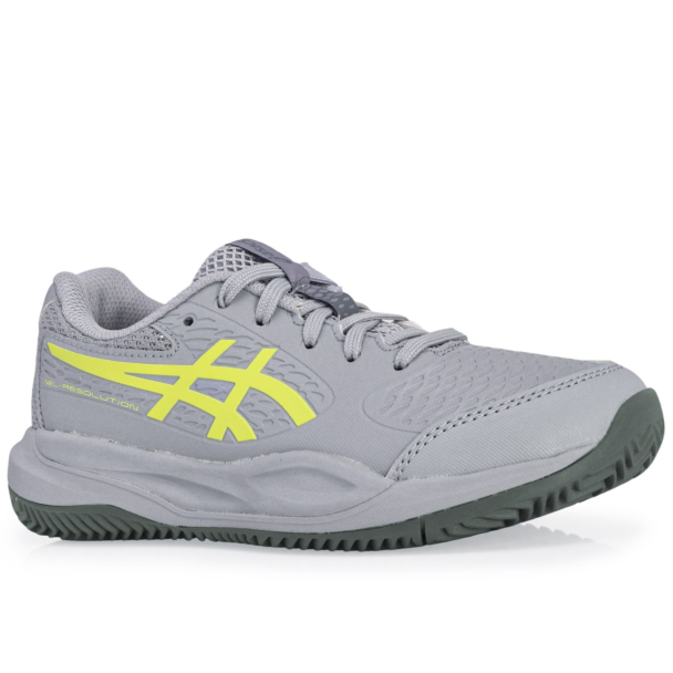 Tênis Asics Gel Resolution X GS Junior Clay - Saibro - Cinza