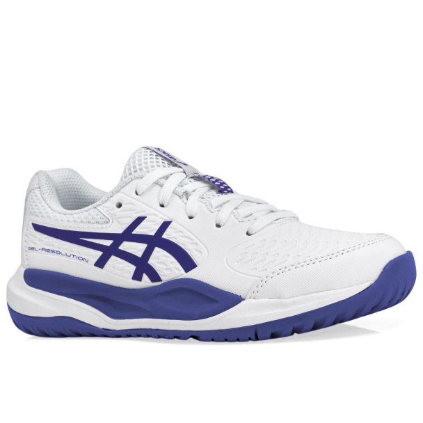 テニスシューズジュニアGEL-RESOLUTION X GS 24cm Tênis Asics Gel Resolution X GS Junior Branco e Marinho - ProSpin