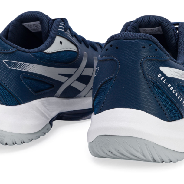 Tênis Asics Gel Rocket 12 Azul e Cinza - ProSpin.com.br