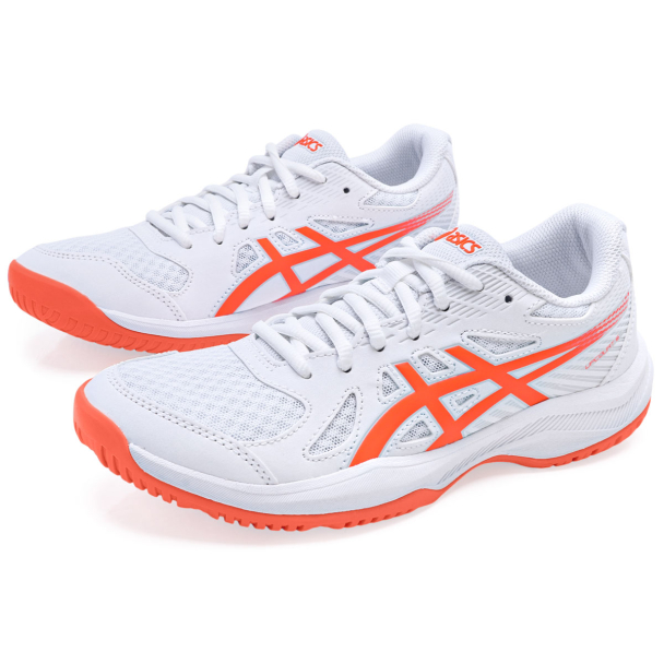 Tênis Asics Upcourt 6 Branco e Laranja