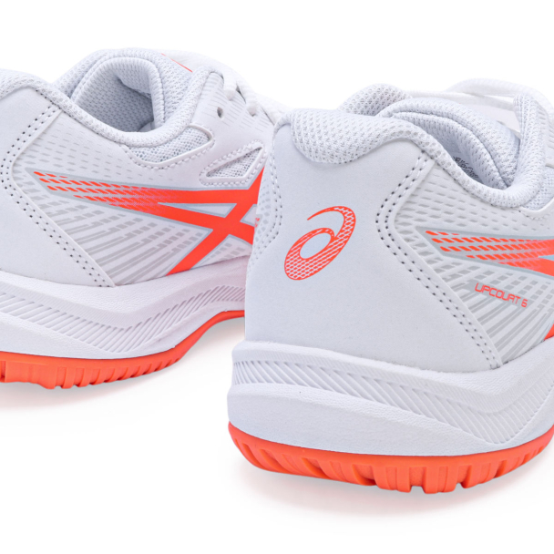 Tênis Asics Upcourt 6 Branco e Laranja