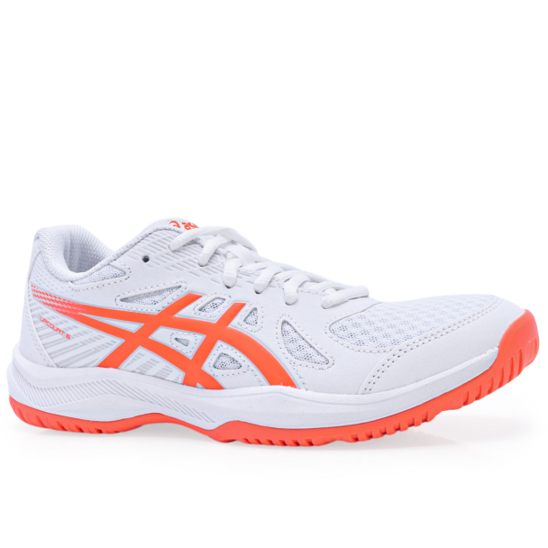 Tênis Asics Upcourt 6 Branco e Laranja