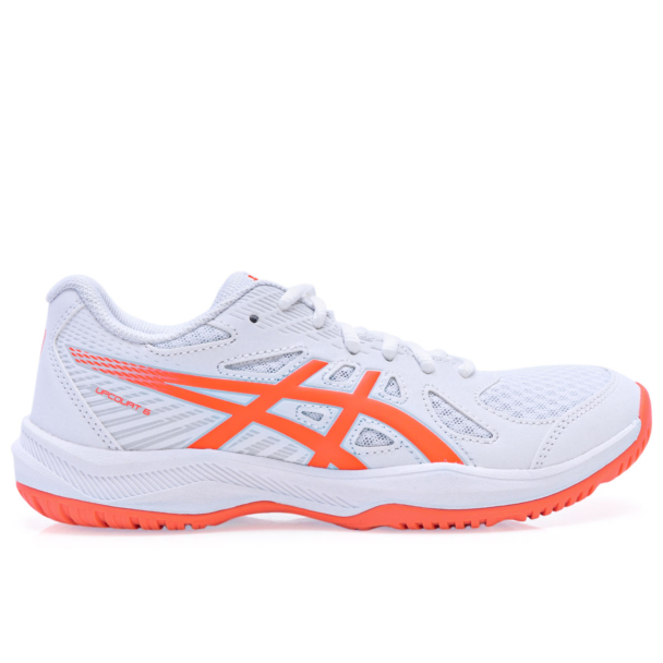 Tênis Asics Upcourt 6 Branco e Laranja