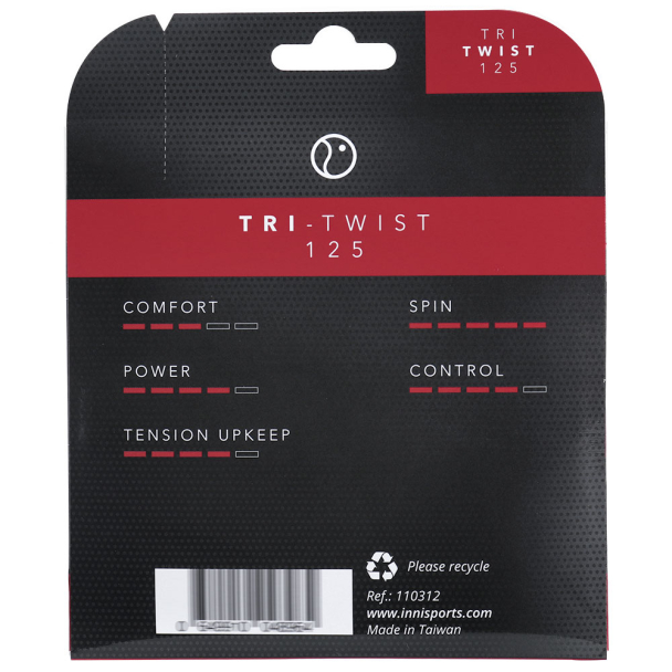 Corda Inni Tri Twist 17L 1.25mm Vermelho Set Individual