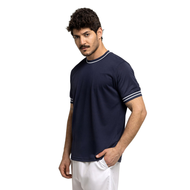 Camiseta Wilson Tour Piquet Classic Marinho