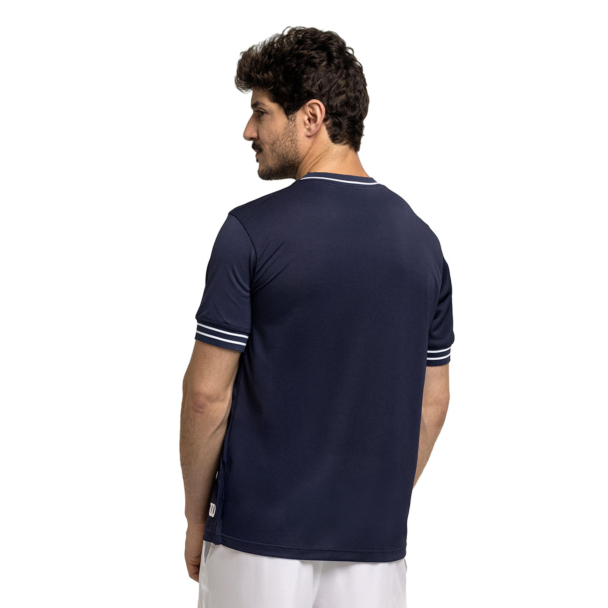 Camiseta Wilson Tour Piquet Classic Marinho