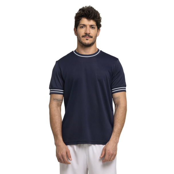 Camiseta Wilson Tour Piquet Classic Marinho