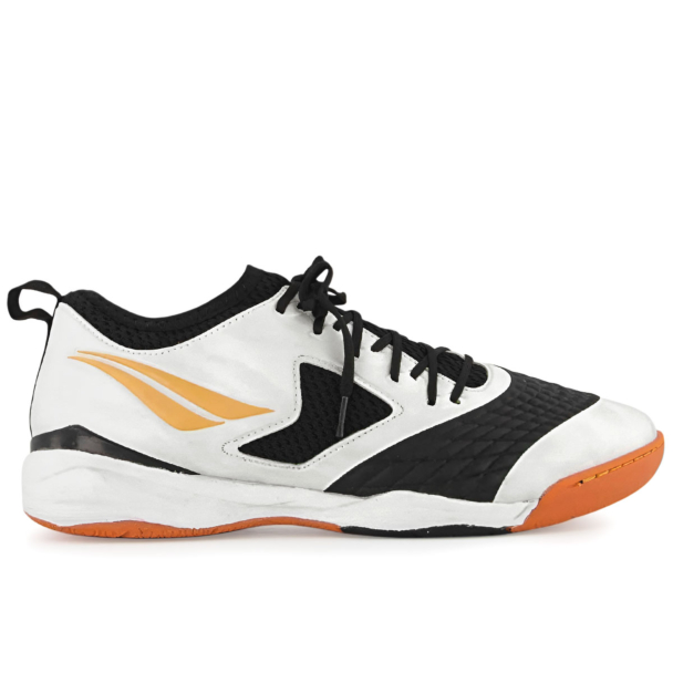 Chuteira Penalty Futsal Max 1000 Locker Ecoknit Branco e Preto