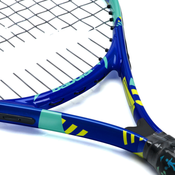 Raquete de Tênis Infantil Babolat Ballfighter 23 Preta Azul e Amarela