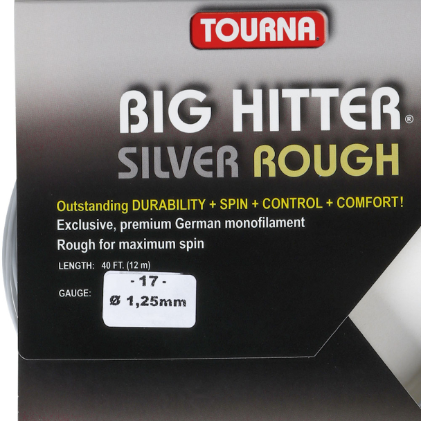 Corda Tourna Big Hitter Silver Rough 17L 1.25mm Cinza Set Individual